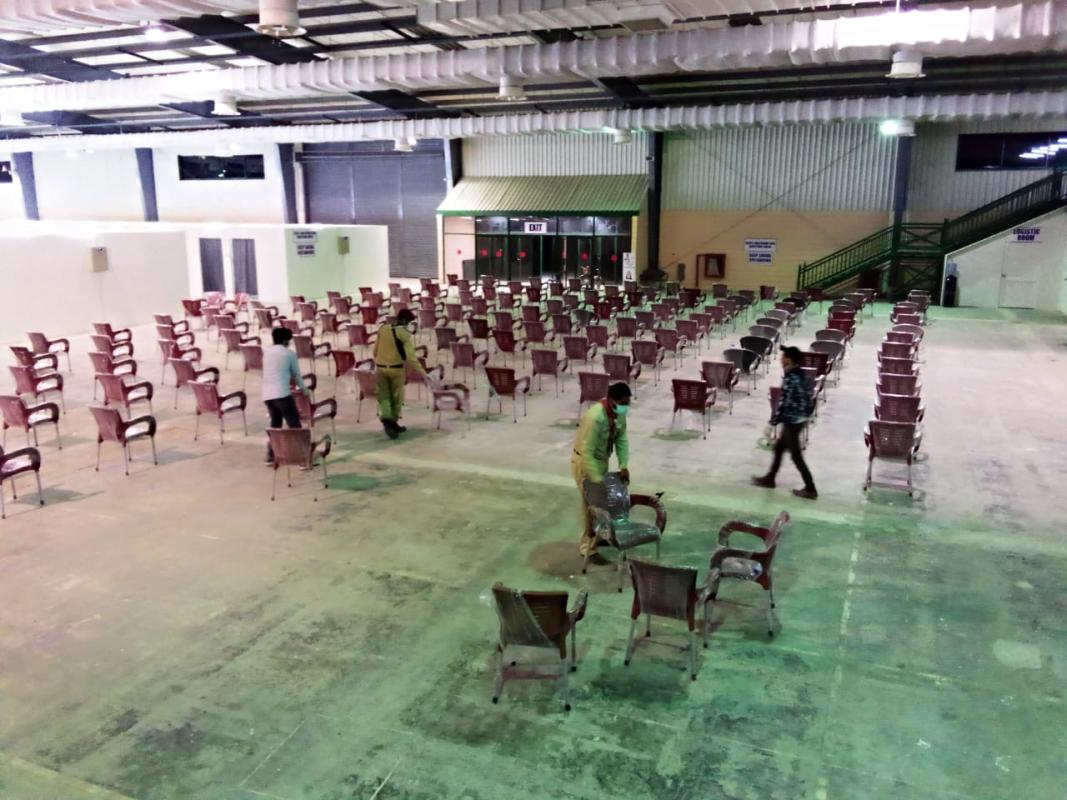 Community services at Covid-19 Vaccination Center Karachi