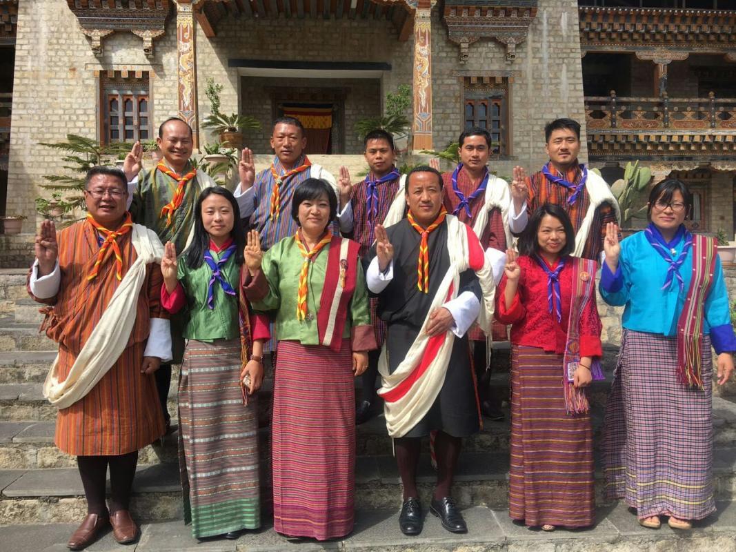 Scarf Awarding Ceremony of "Damphu CBS Troop"