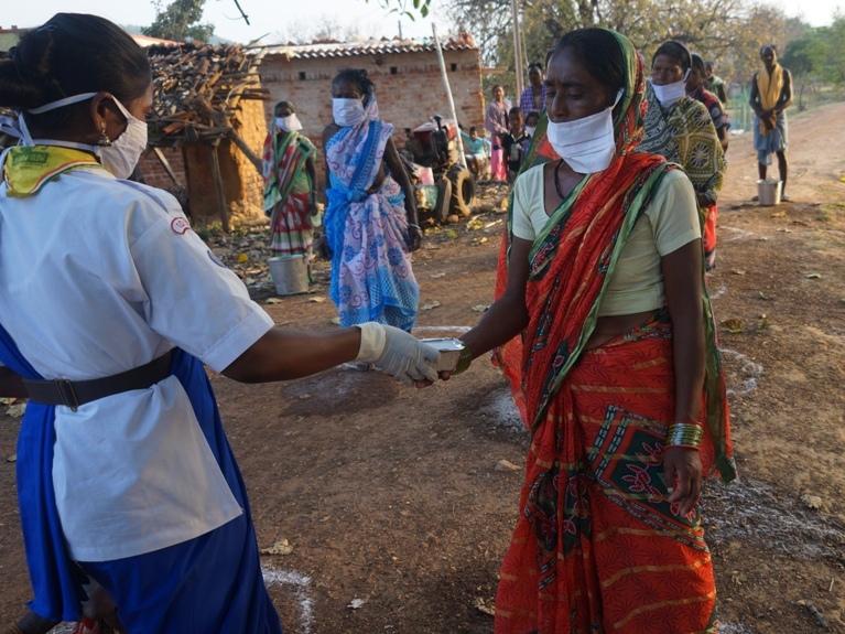 Food Distribution at Amilchuan village of Bargaon Block, Sundargarh (Odisha)