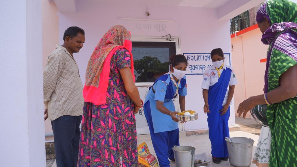 Cooked food distribution to the patients of Bargaon Hospital