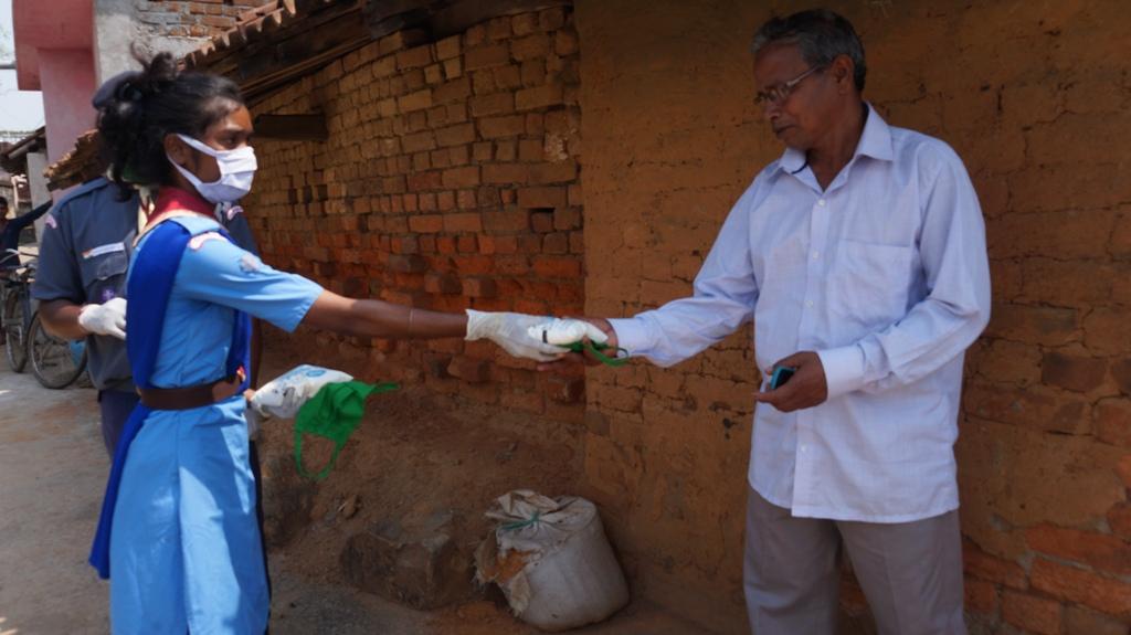Milk distribution at Demupada village of Bargaon Block