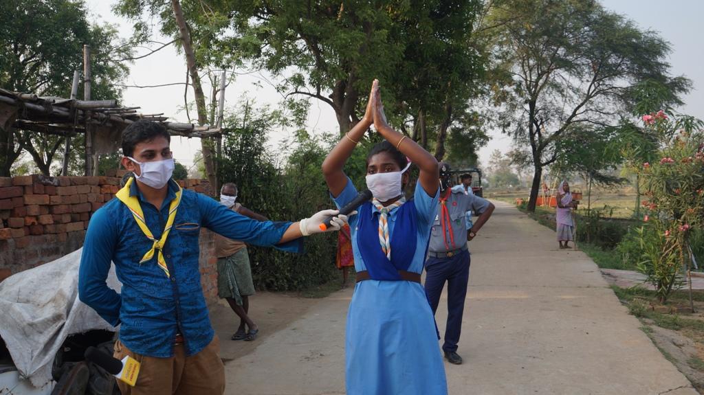 Hand wash demonstration at Kishanpada of Tudalaga village of Bargaon Block