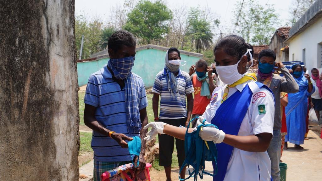 Mask distribution in different blocks of Sundargarh district