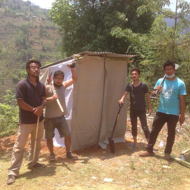 Toilets Making Campaign in Earthquake Affected Areas In Nepal
