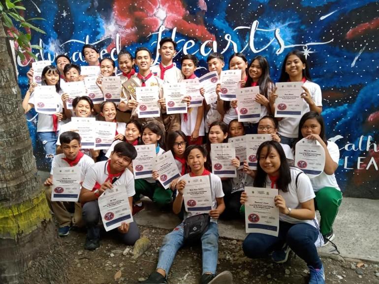 Day 10 Awarding SWA Entry Of Caloocan High School Senior Scouts