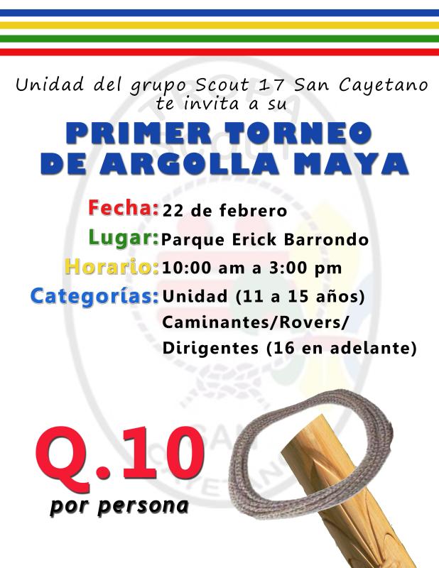Torneo Argolla Maya de la Amistad Scout