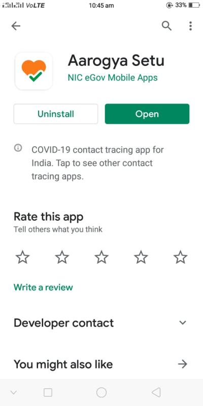 StaySafe- Arogya Setu App