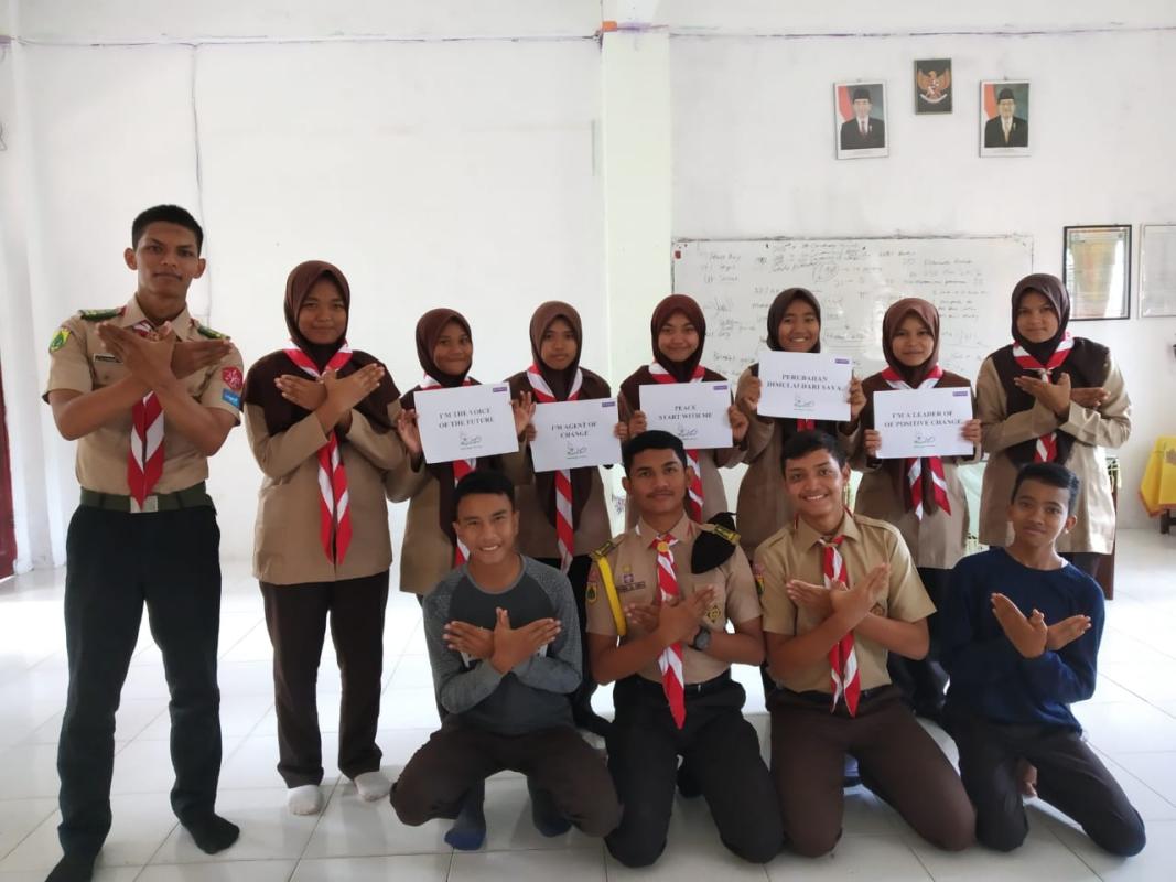 Sosialisasi Pengenalan Messenger of Peace, Edukasional U-Report Pramuka dan JOTA JOTI