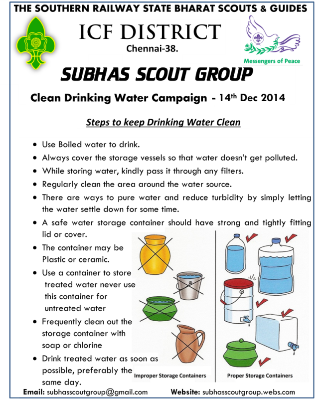 Clean Water Drinking Campaign/Survey