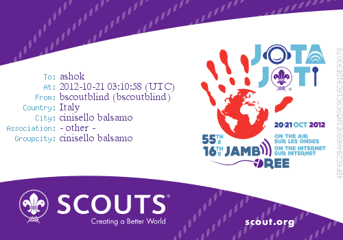 Radio Scouting - 55th JOTA and 16th JOTI 