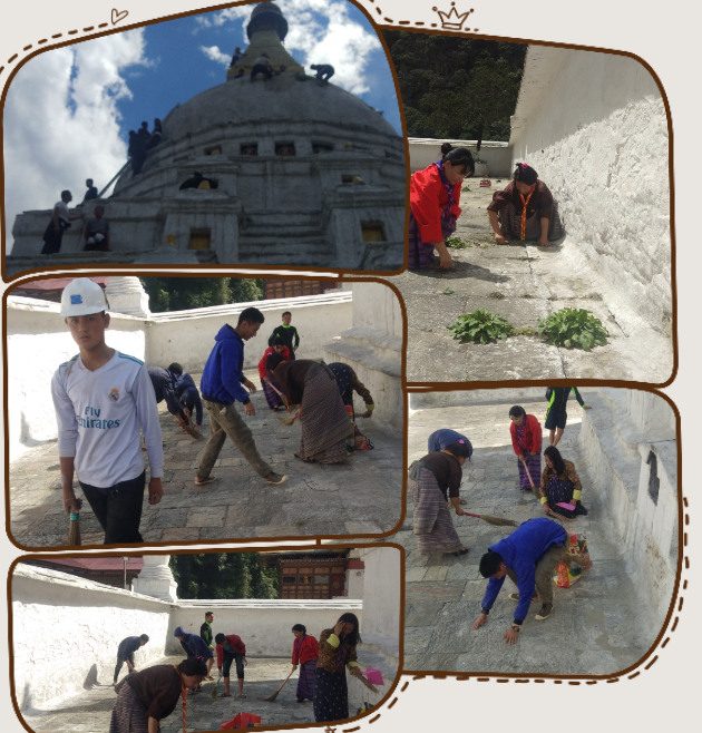 Cleaning and Whitewashing at Chotenkora