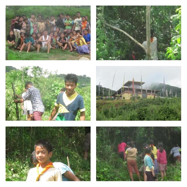 Service to the Lhakhang (monastery)