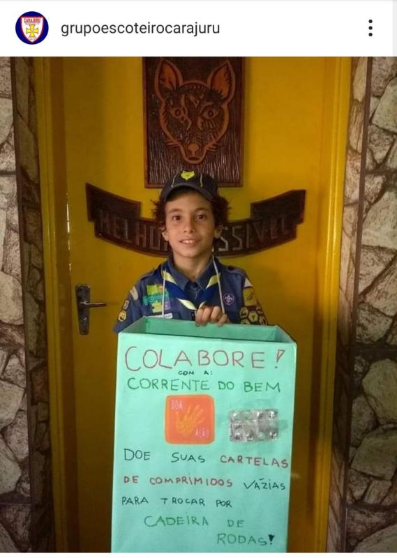 Arrecadação de Cartelas de Remédio para doação de Cadeira de Rodas