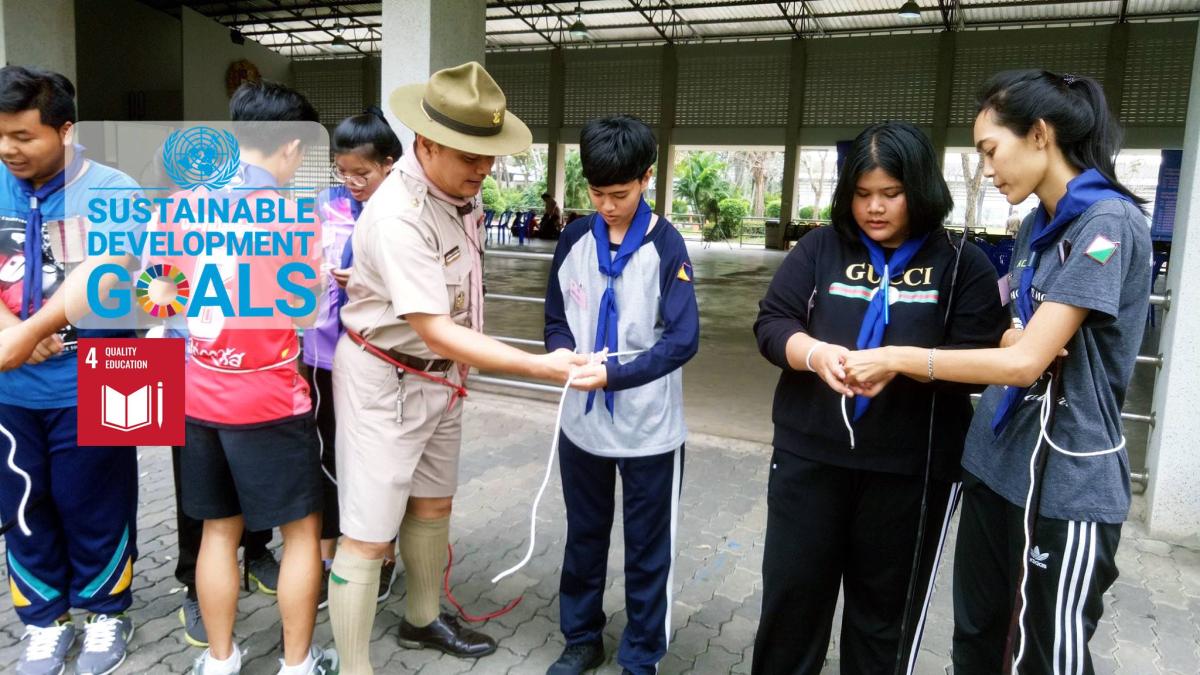 Volunteering to educate people via Scout Methods : University Students