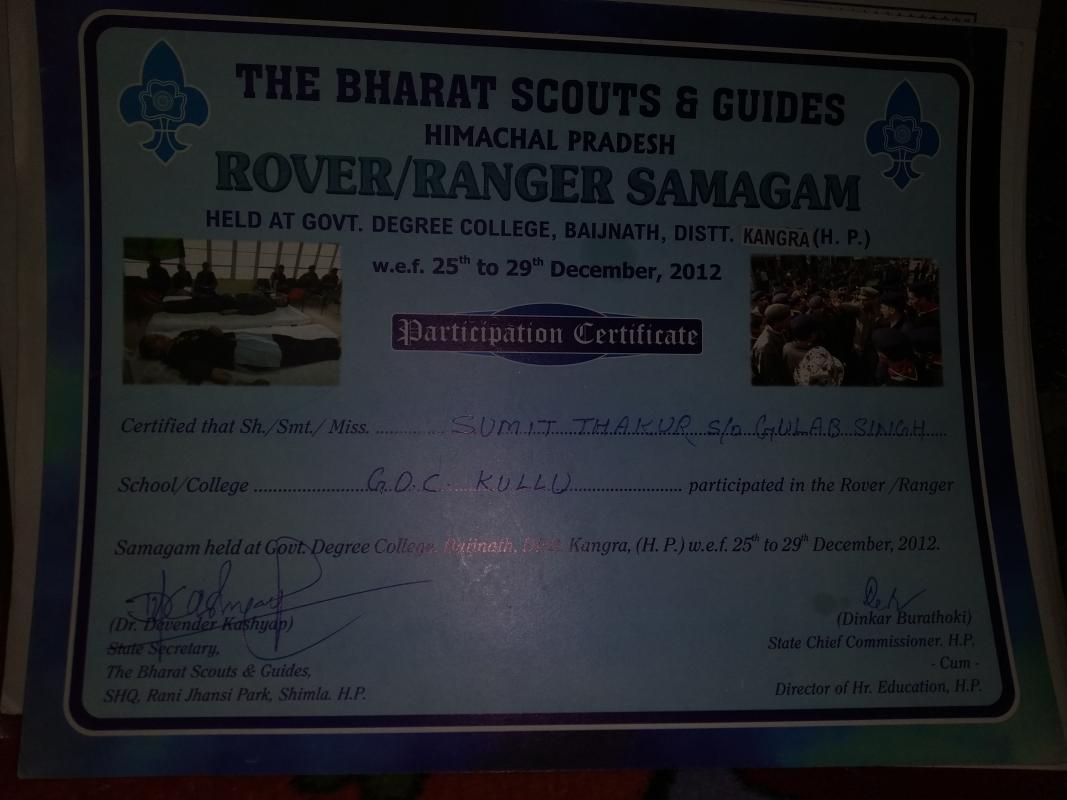 Rover and Ranger samagam