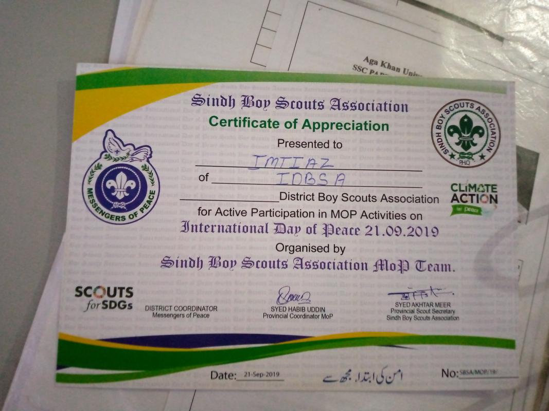 activity was based on peace amoung pakistan by making different drawing on the theme of messenger of peace