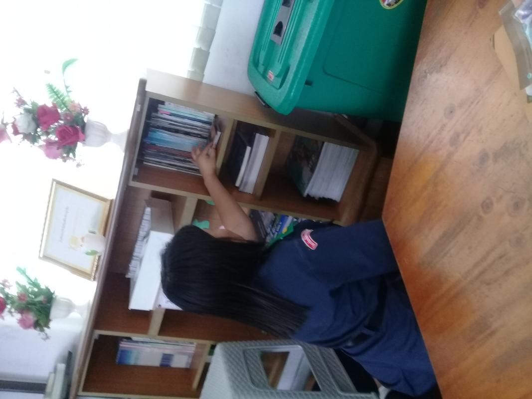 จัดชั้นวางหนังสือ