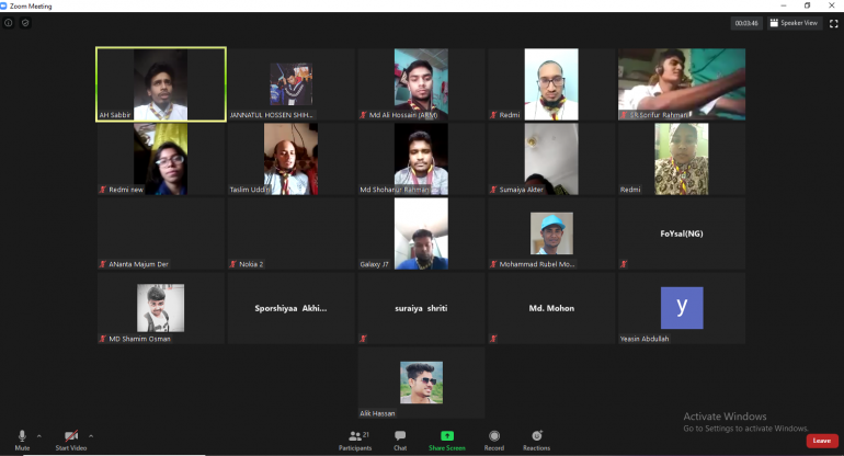 Online Activity on Cru-metting 