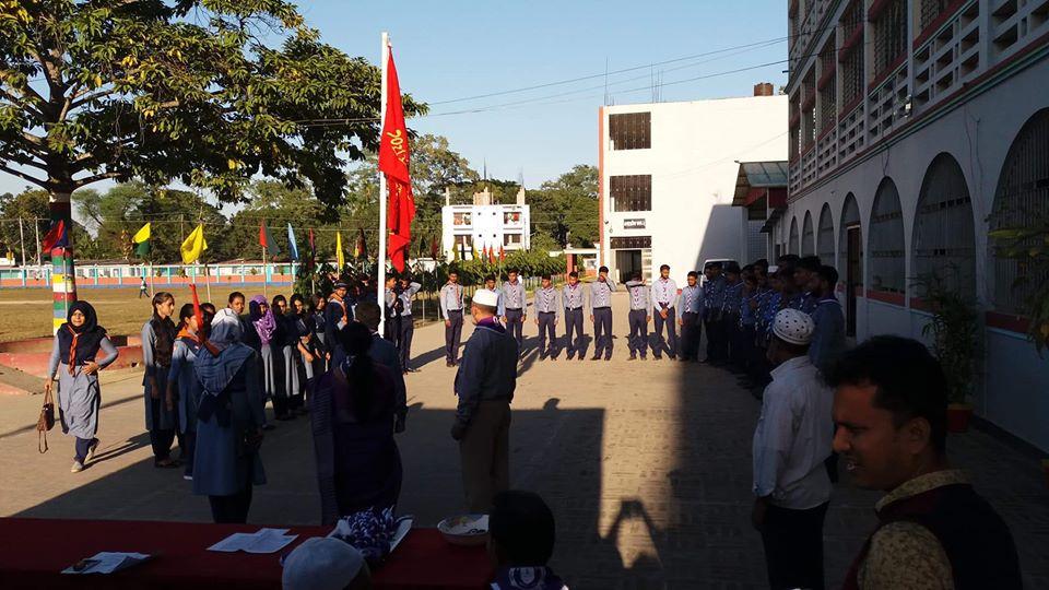  Rover Scout Knighting Ceremony was held in Bangladesh Agricultural University College (KB College )