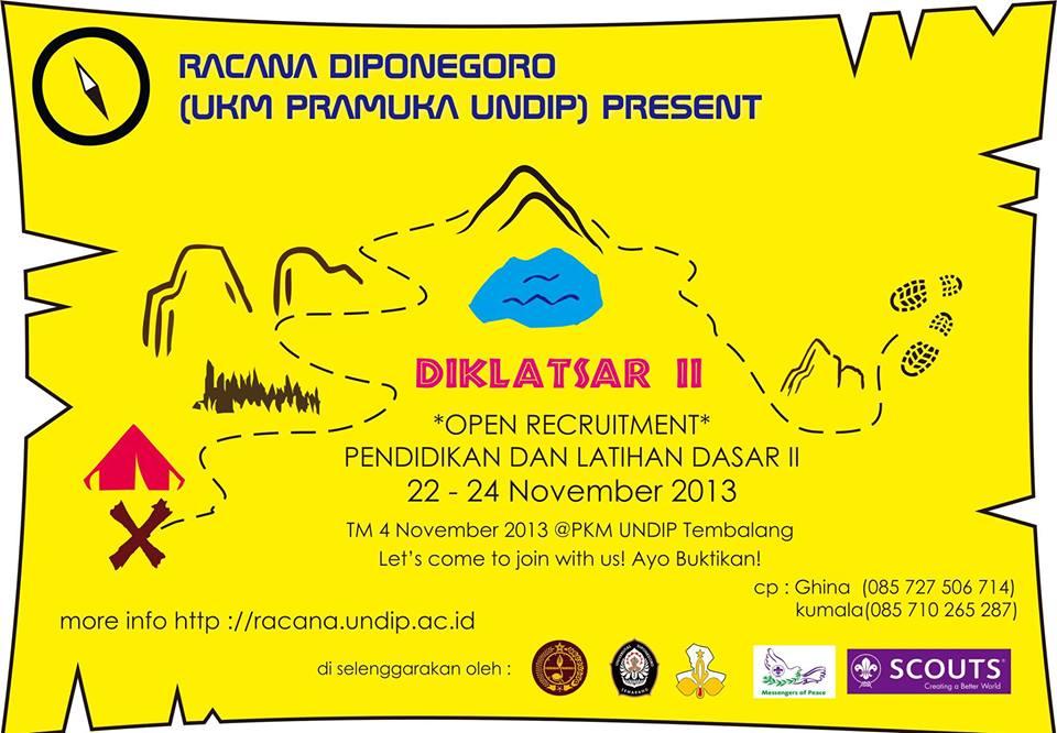 OPEN RECRUITMENT NEW MEMBER DIPONEGORO SENIOR ROVER SCOUT SEMARANG