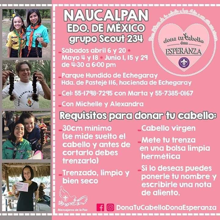 Dona tu cabello, Dona esperanza  Naucalpan 2019