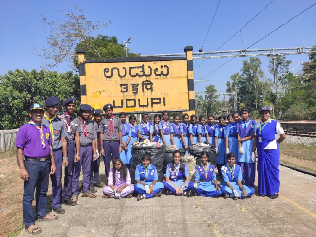 41st month Swacch Bharath cleanliness drive by BSG UDUPI