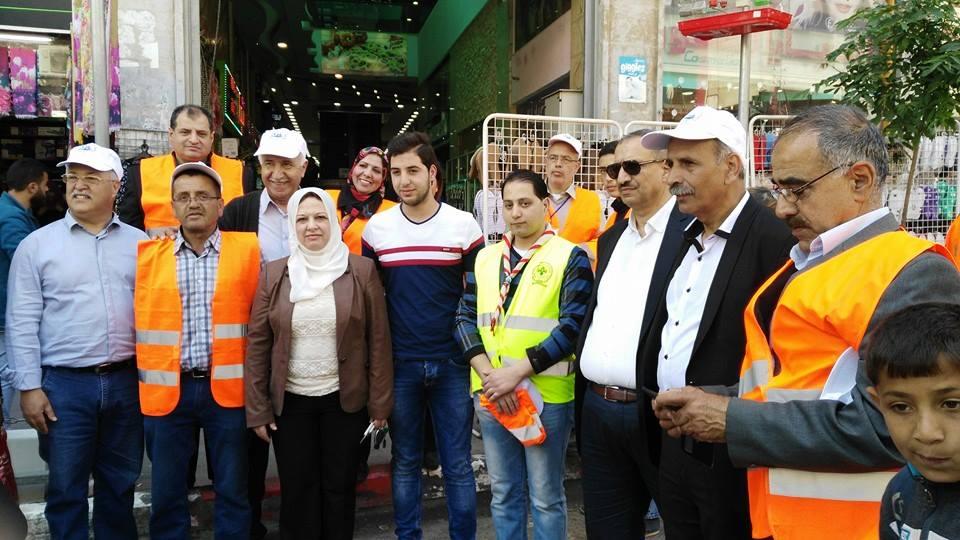 مجموعة خليل الرحمن الكشفية تشارك في مبادرة فلسطين جميلة 