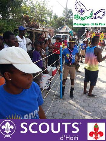 On a remarqué des Scouts haïtiens durant Le festival RARA..