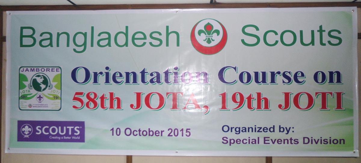Orientation Course On 58 JOTA, 19th JOTI