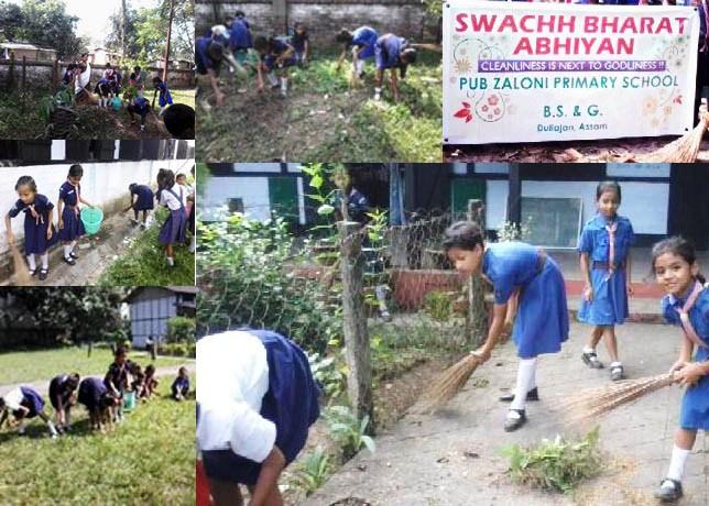 “SWACHH BHARAT “ (CLEAN INDIA CAMPAIGN) BY THE Bharat Scouts & Guides, Assam’s BULBUL
