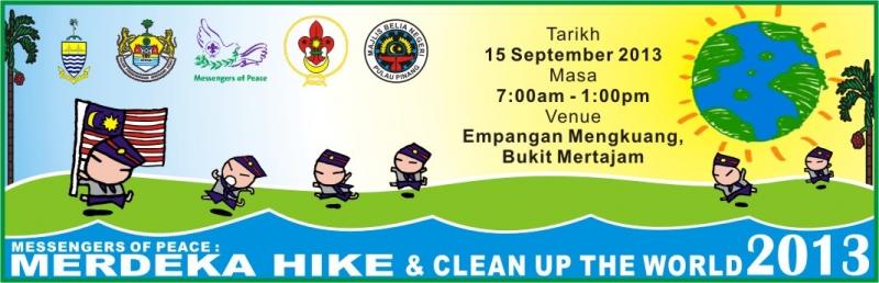 Messengers of Peace : Merdeka Hike & Clean Up The World 2013