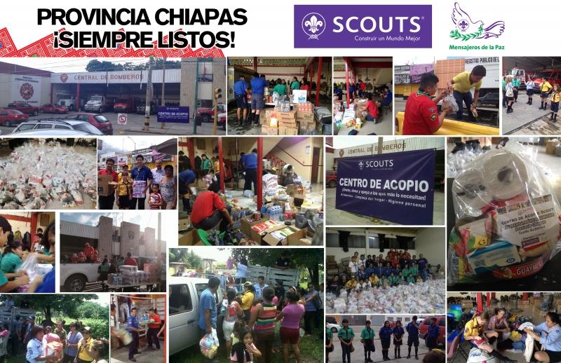 Centro de Acopio Scout + Cuerpo de Bomberos