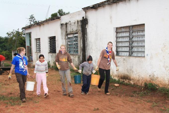 Re-building a schoolhouse in Paraguay