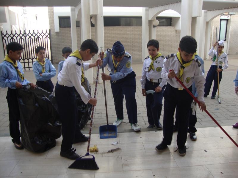 المشروع التطوعي ( حماية البيئة المدرسية )
