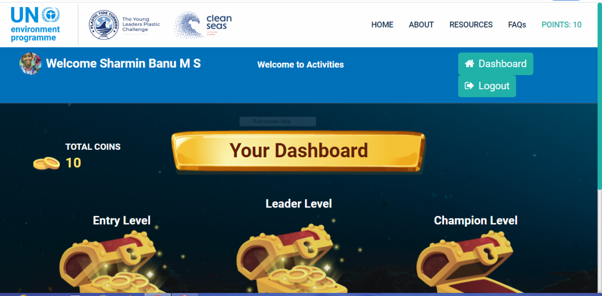 "PLASTIC TIDE TURNERS CHALLENGE" :[(B)Environment & Sustainability]
 : Project Sankalp : Challenge (2): Bharat Scouts and Guides District Association Udupi. Karnataka State, India.