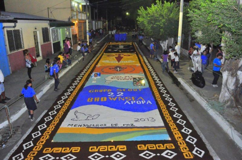 Alfombra para Santo Entierro