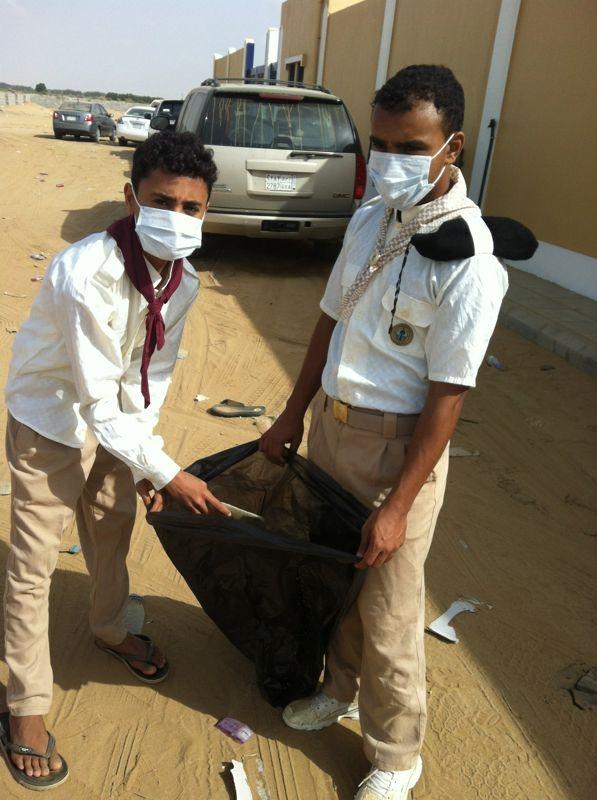 قامت مدرسة جحا المتوسطة والثانوية بنشاط كشفي لمشروع نظافة البيئة وحمايتها المرحلة الأولى