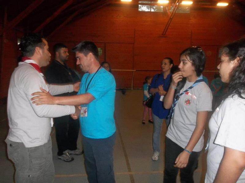 Service for future Peace. Guides and Scouts help to  a Children Fun  Day