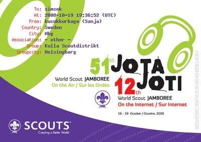 Simsek Scout and Guide Group   2008 JOTA