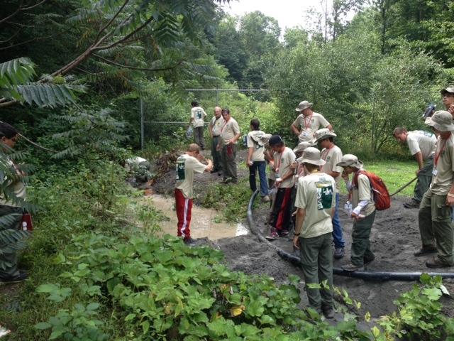 Morris Creek Watershed Acid Mine Water Drainage  - 2013 National Jamboree Troop A401