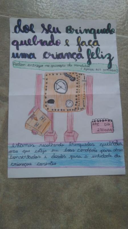 Projeto Arrecadando Brinquedos para Arrecadar Sorrisos