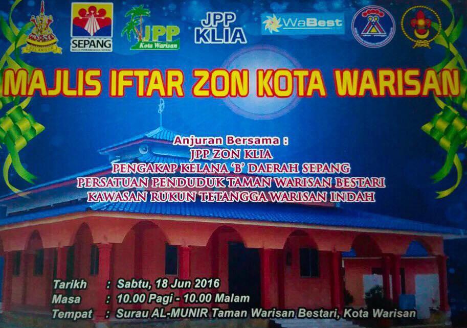 Majlis Iftar Zon Kota Warisan