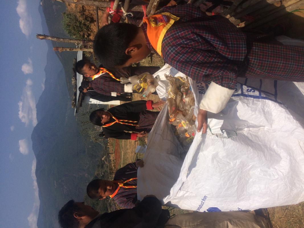 Zero Waste Management - Cubs actively involved in maintaining the waste.