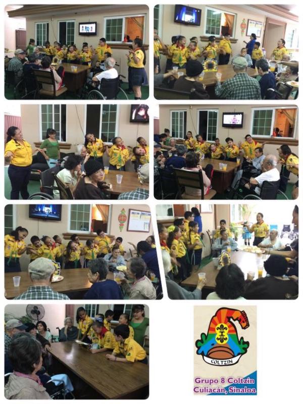 Visita a abuelitos en CAMSI Ü