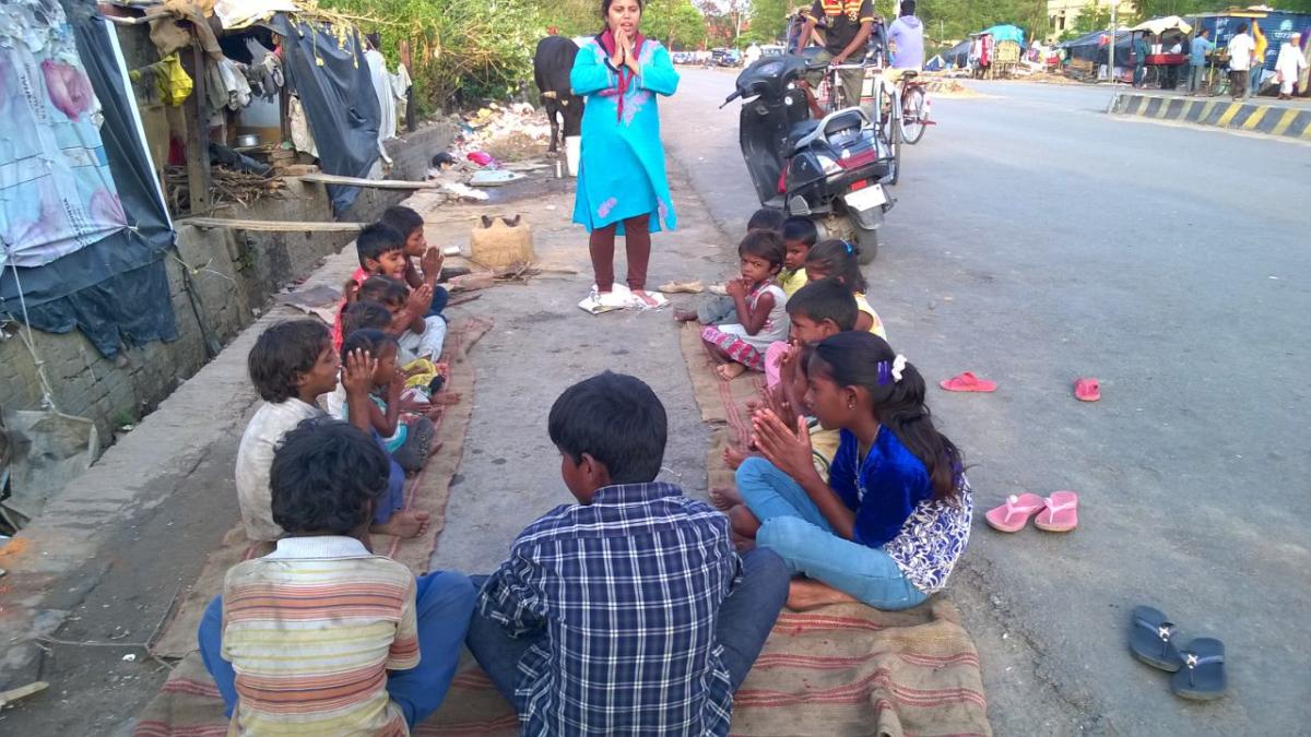 Mop work smile roti bank  gorakhpur india 