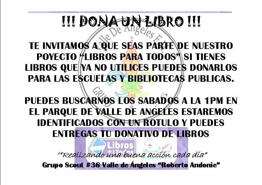 Libros Para Todos Valle De Angeles Grupo #36