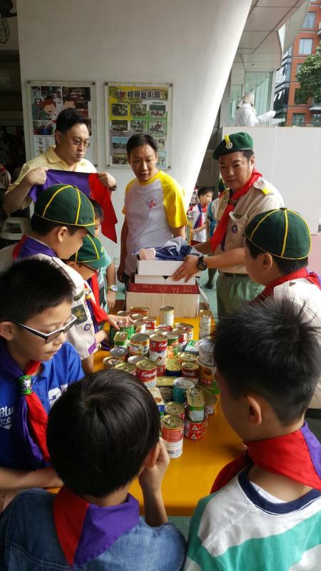 九龍17旅幼童軍和平使者計劃－罐頭食品捐贈大行動