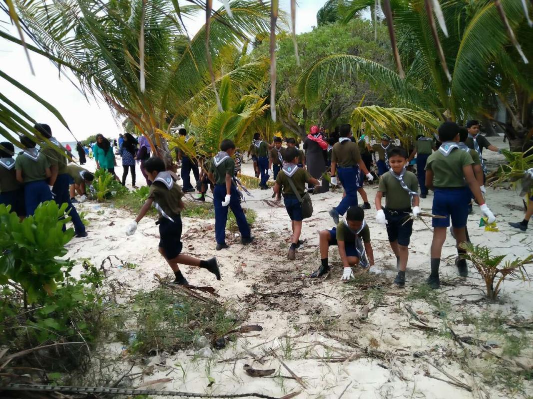 3R Prgramme by Scouts and Girl Guides in Maldivea