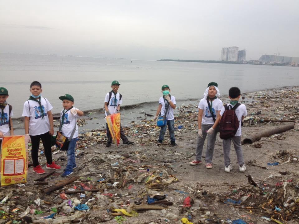 Coastal Cleanup of SAS scouts at LPPCHEA