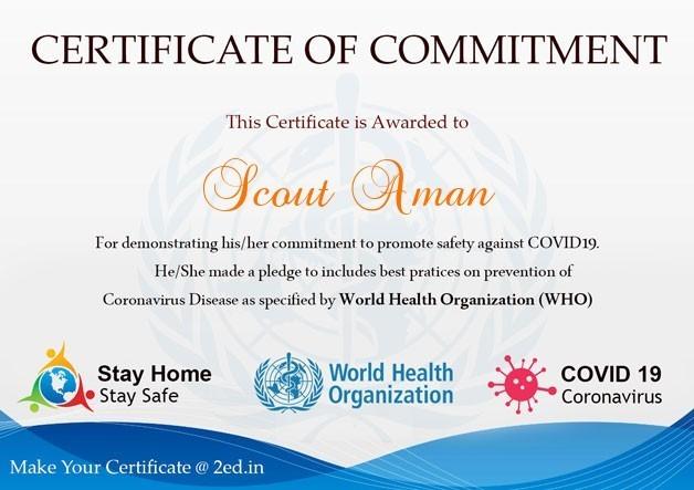 Commitment to Promote Safety Against COVID19